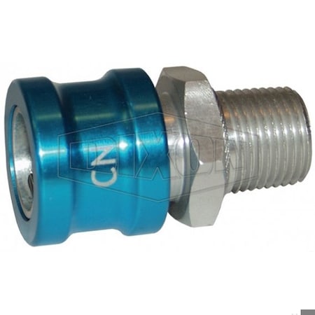 Dixon FloMAX Standard Coolant Nozzle Ball Lock, 1/2 in Nominal, MNPT, Aluminum, Domestic CN